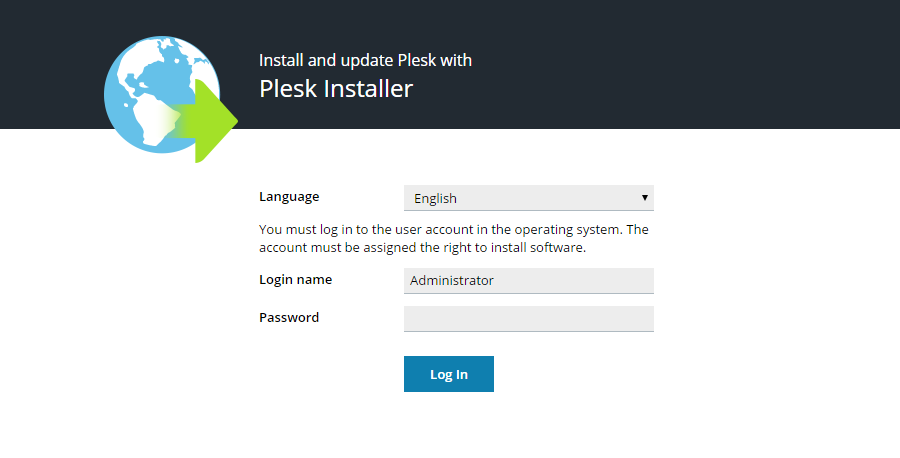 Plesk Windows installation