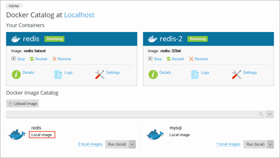 Local Docker Catalog
