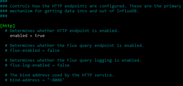 HTTP endpoint enabling