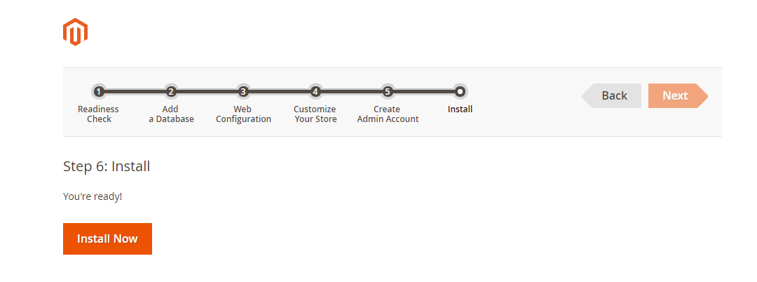 Configuration of Magento