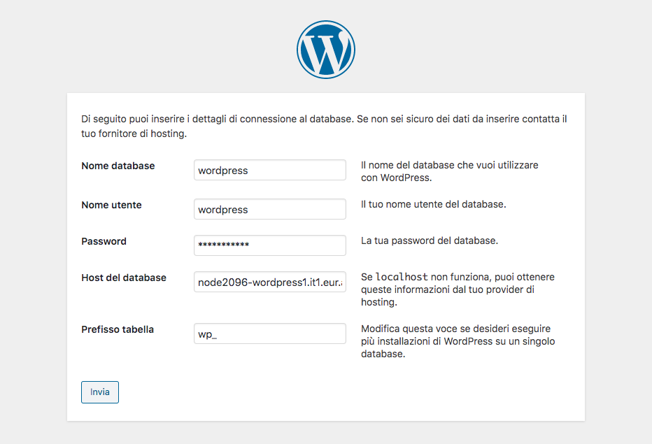 Wordpress user information and database with Jelastic Cloud
