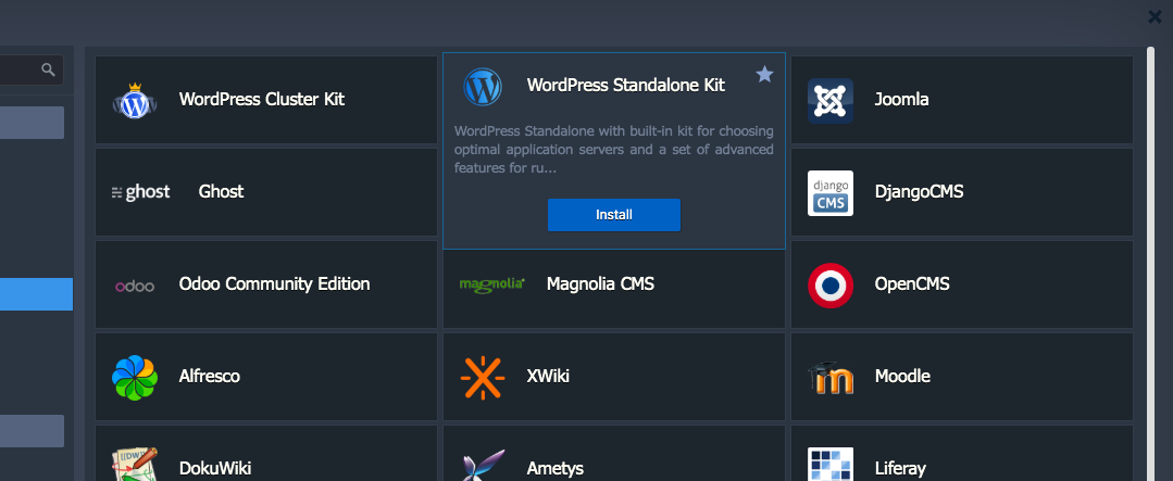 Wordpress Standalone Kit by Jelastic Cloud