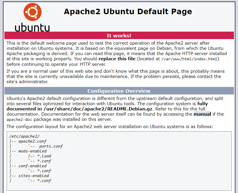 Apache HomePage