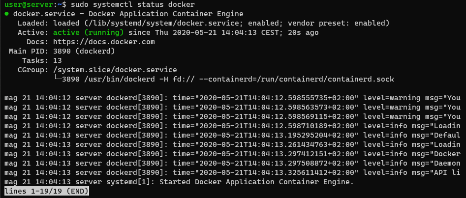 Docker state