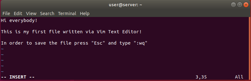 Edit files with VIM