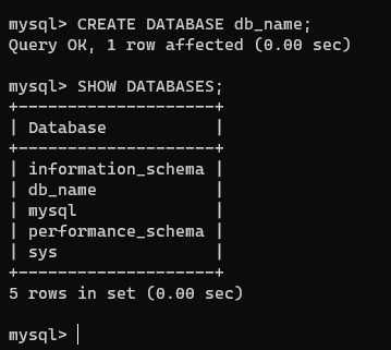 Check database presence