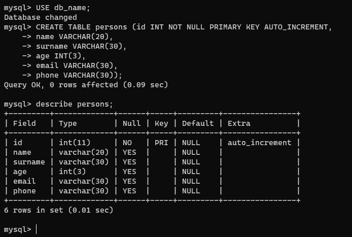 html creator using data from a table