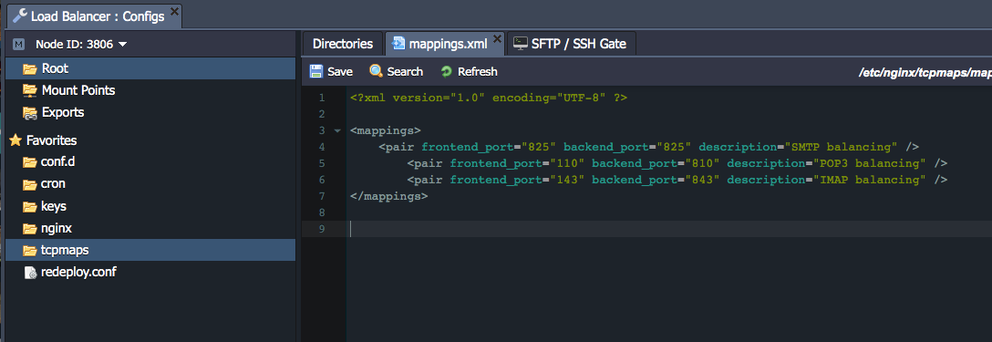 Port Mappings NGINX