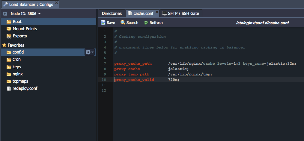 NGINX cache settings