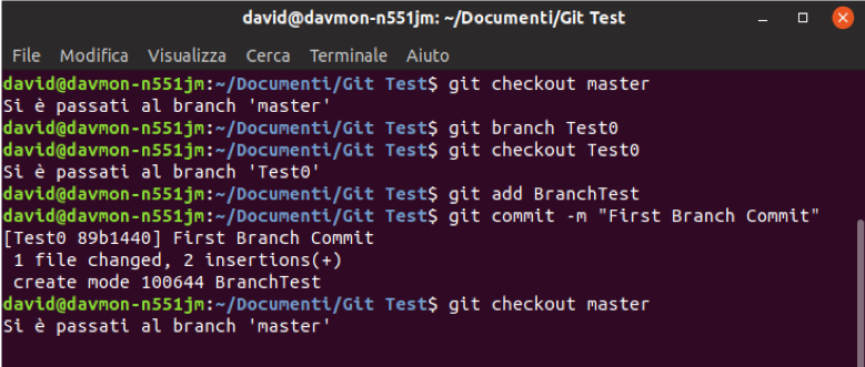Branch and Commit Creation