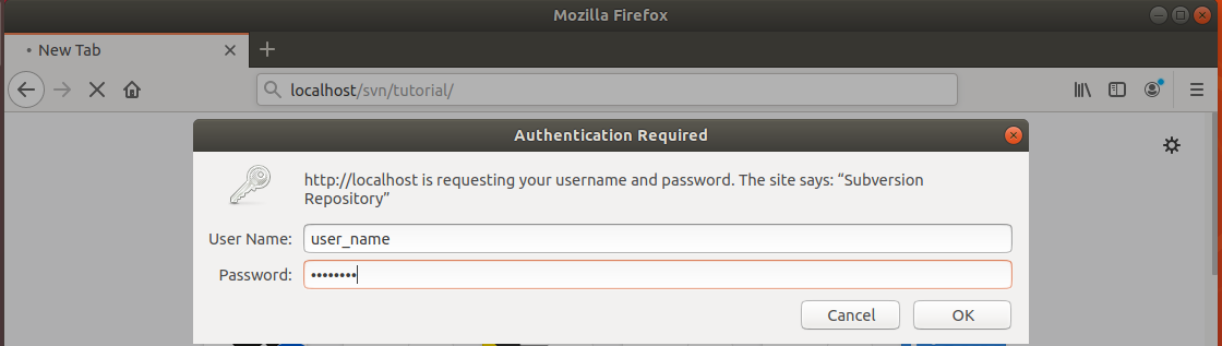 Svn authentication