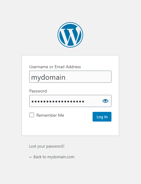 Login WordPress