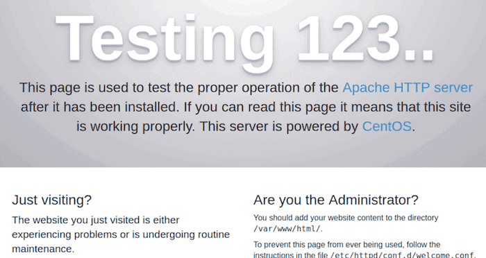 Apache Test Page